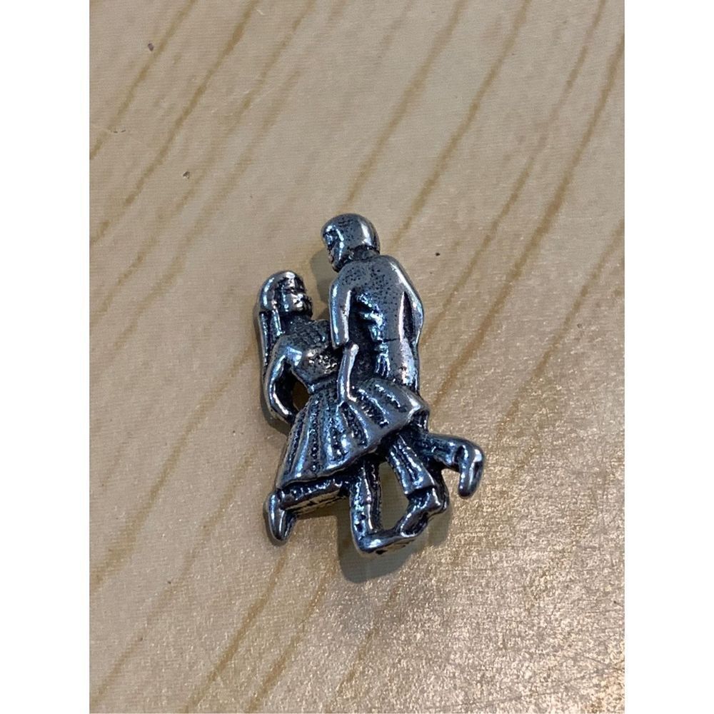 Square Dancing Couple Sterling Silver Jewelry Charm #western #dance